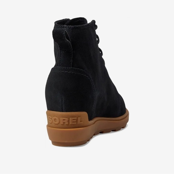 Sorel EVIE ll Lace Black Suede Bootie Size 9.5 New!! - Picture 2 of 11